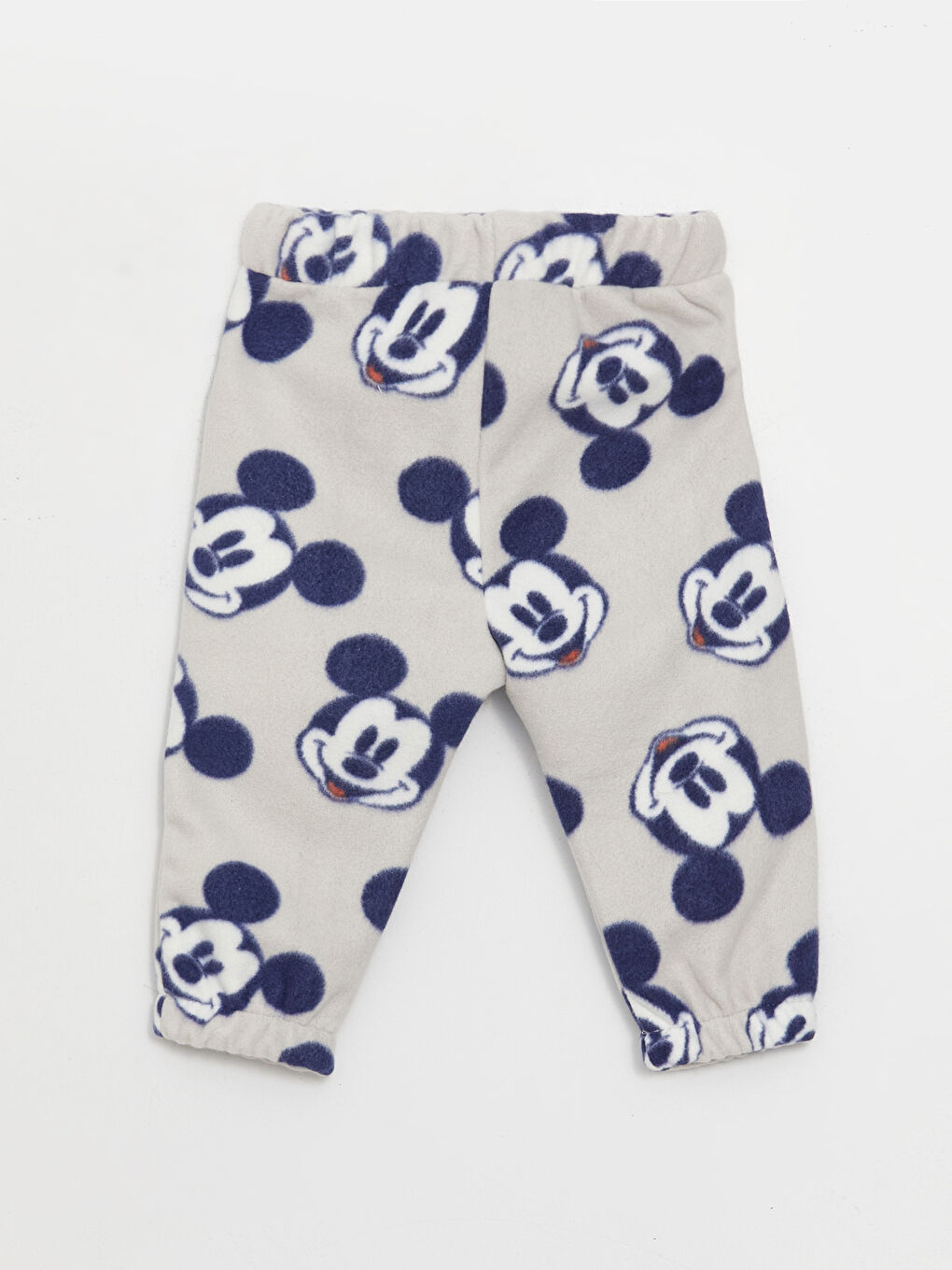 LCW baby Gri Dik Yaka Mickey Mouse Desenli Polar Erkek Bebek Sweatshirt ve Eşofman Altı 2'li Takım - 5