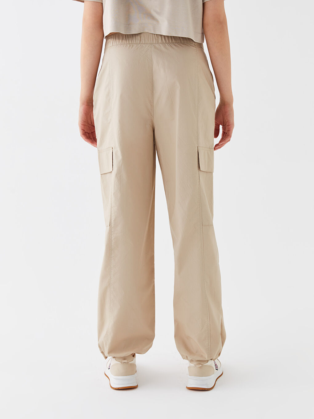 LCW Vision Ženske pantalone sa standardnim krojem, jednostavne, padobranskog stila -W3AC33Z8-FGP