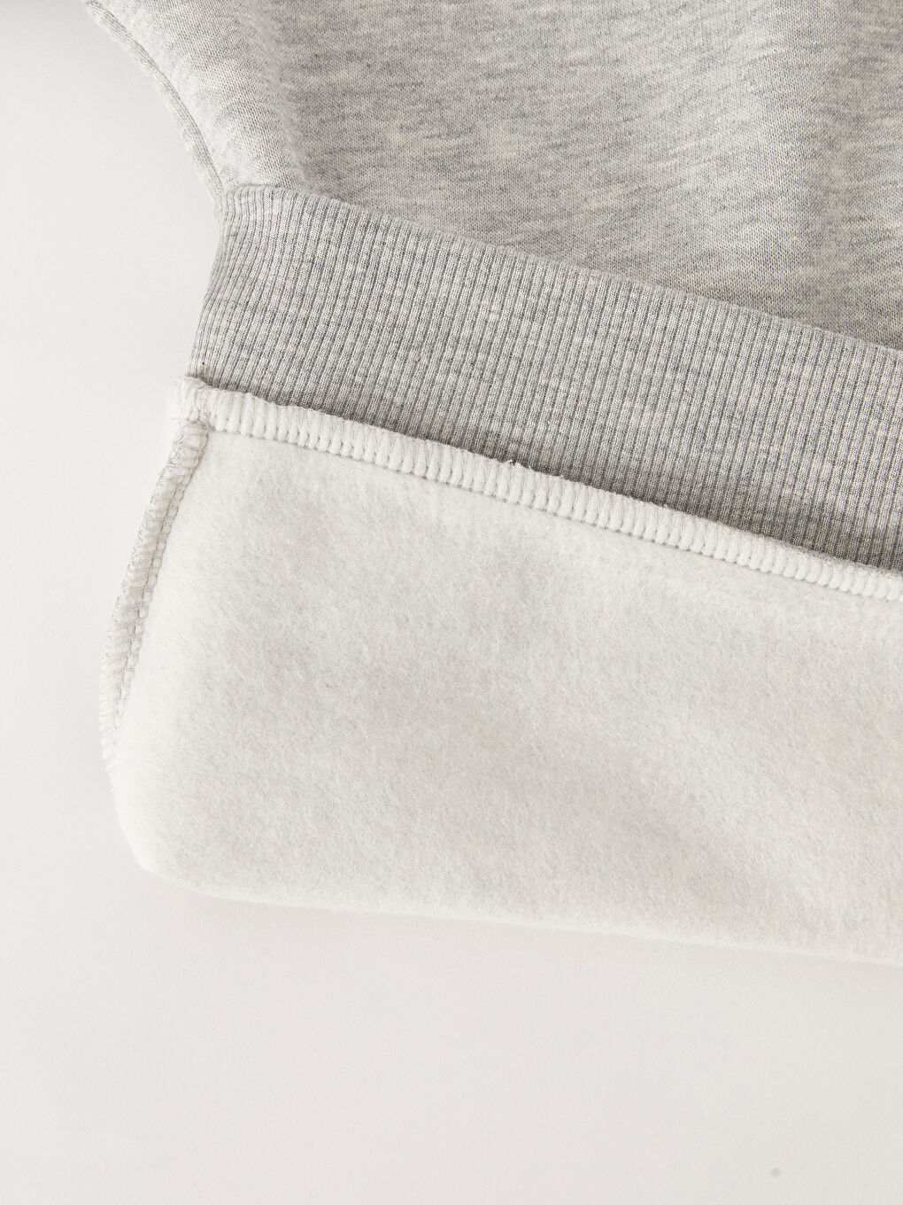 Gri Gömlek Yaka Baskılı Uzun Kollu Kız Çocuk Sweatshirt-3