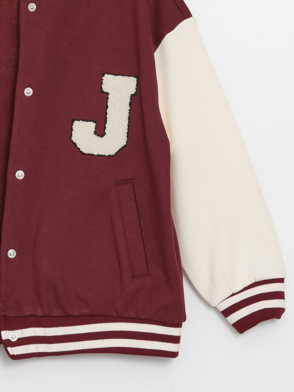 LCW Kids Bequeme Passform College Jacke für Mädchen -W3AC87Z4-HRW
