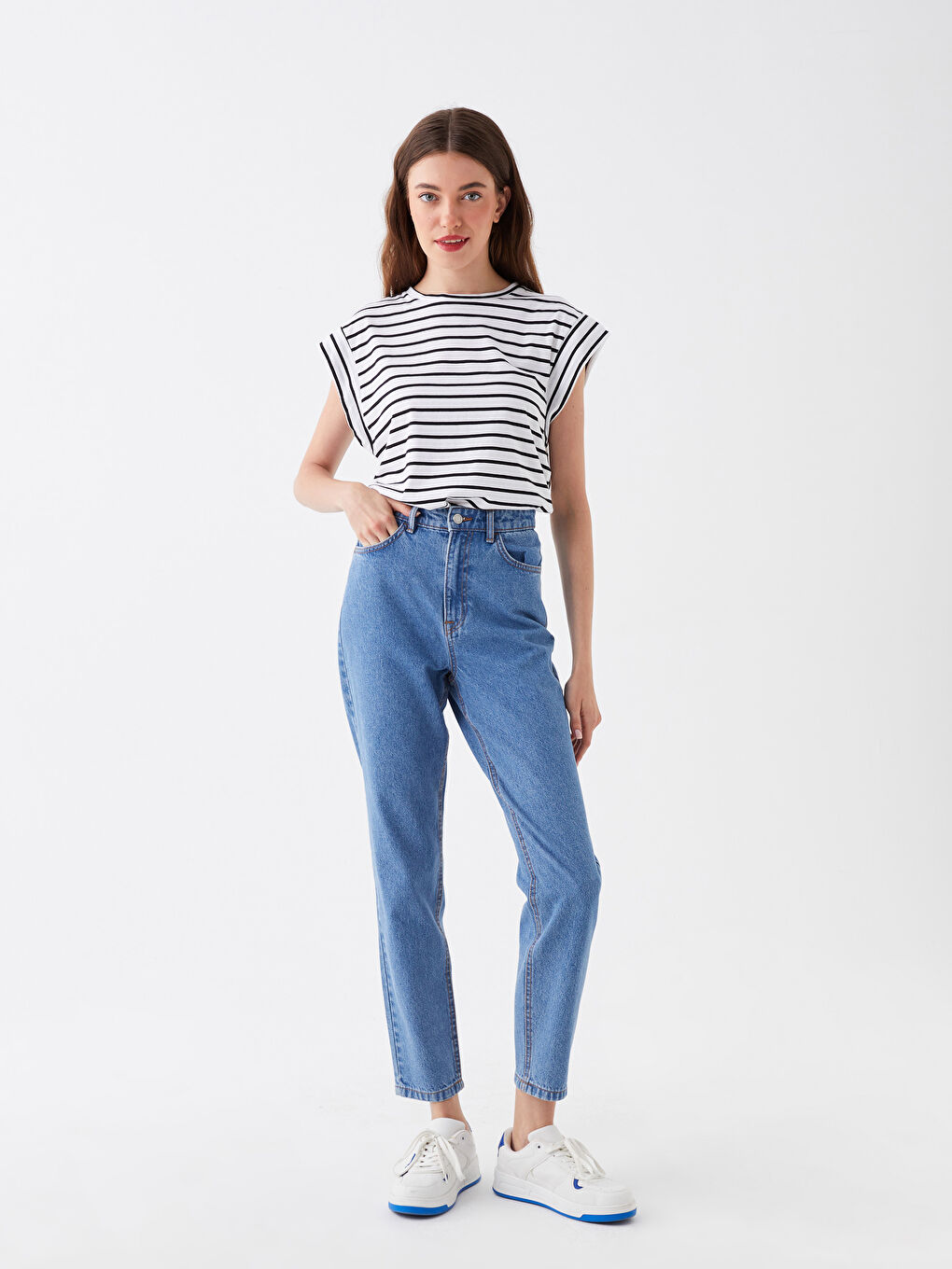 LCW Jeans Mom Fit Kadın Jean Pantolon -W3AD25Z8-311