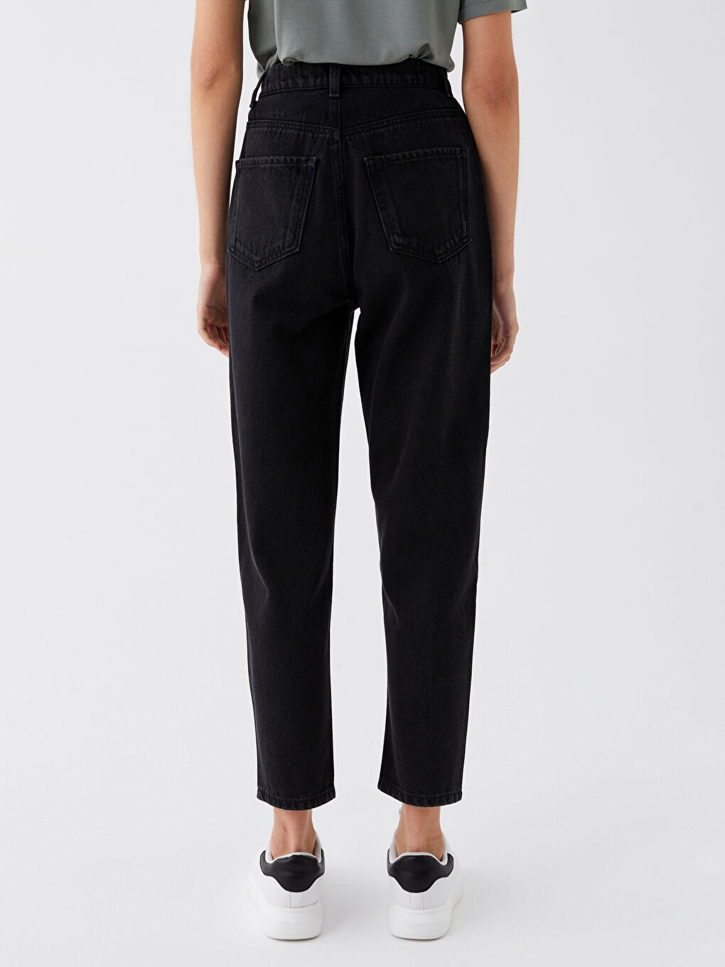 Jean Coupe Maman Taille Haute pour Femmes-4