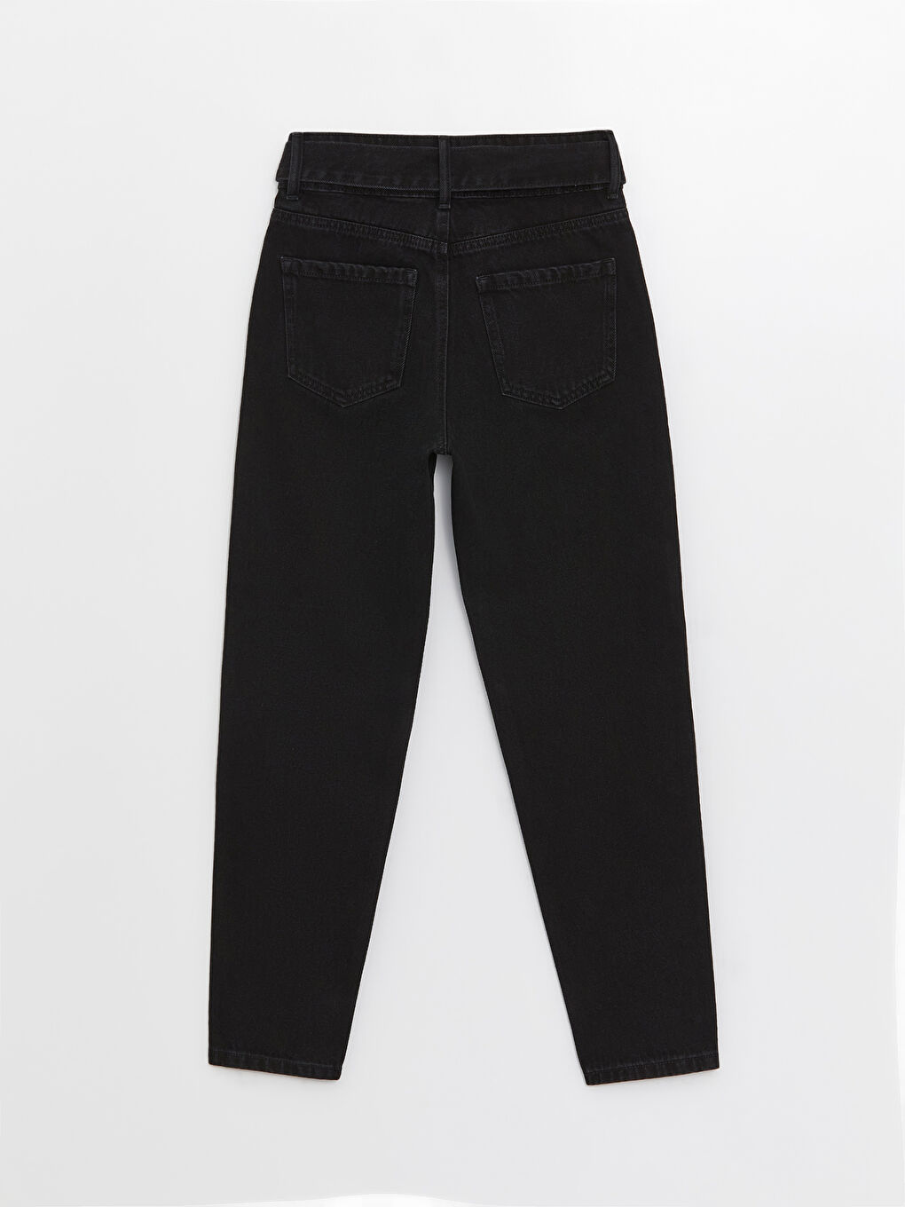 Джинсы Mom Fit с ремнем для женщин-6