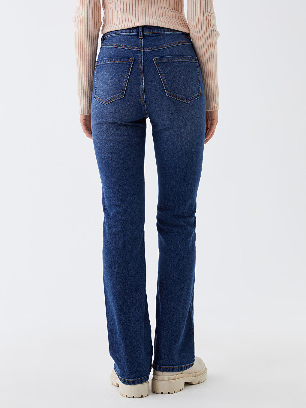 Джинсы с высокой посадкой Марс клёш для женщин-3