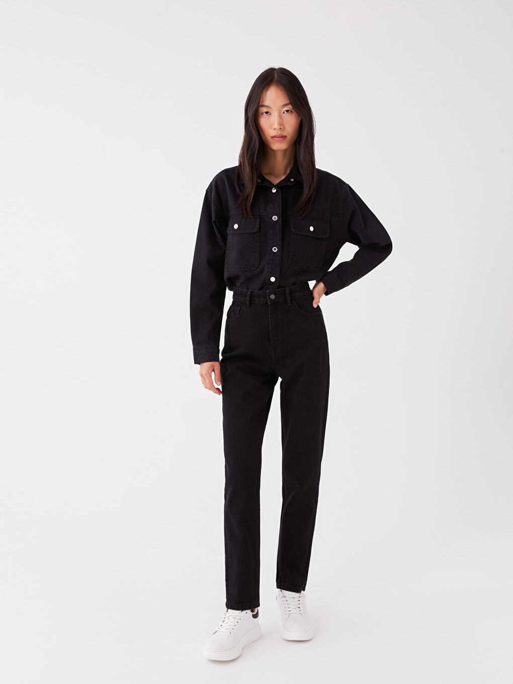 LCW Jeans Mom Fit Women's Jeans -W3AD39Z8-327