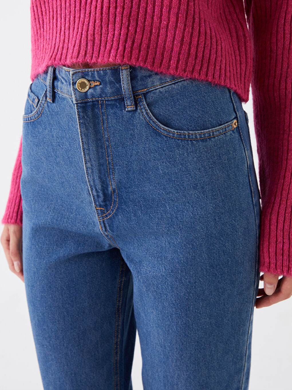 LCW Jeans Mom Fit Women's Jeans -W3AD43Z8-507
