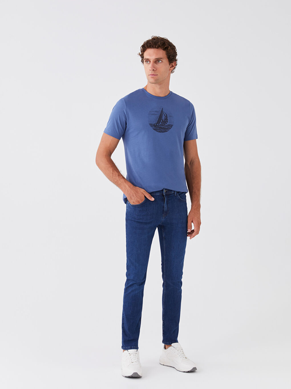 LCW Jeans Orta İndigo Rodeo 750 Slim Fit Erkek Jean Pantolon