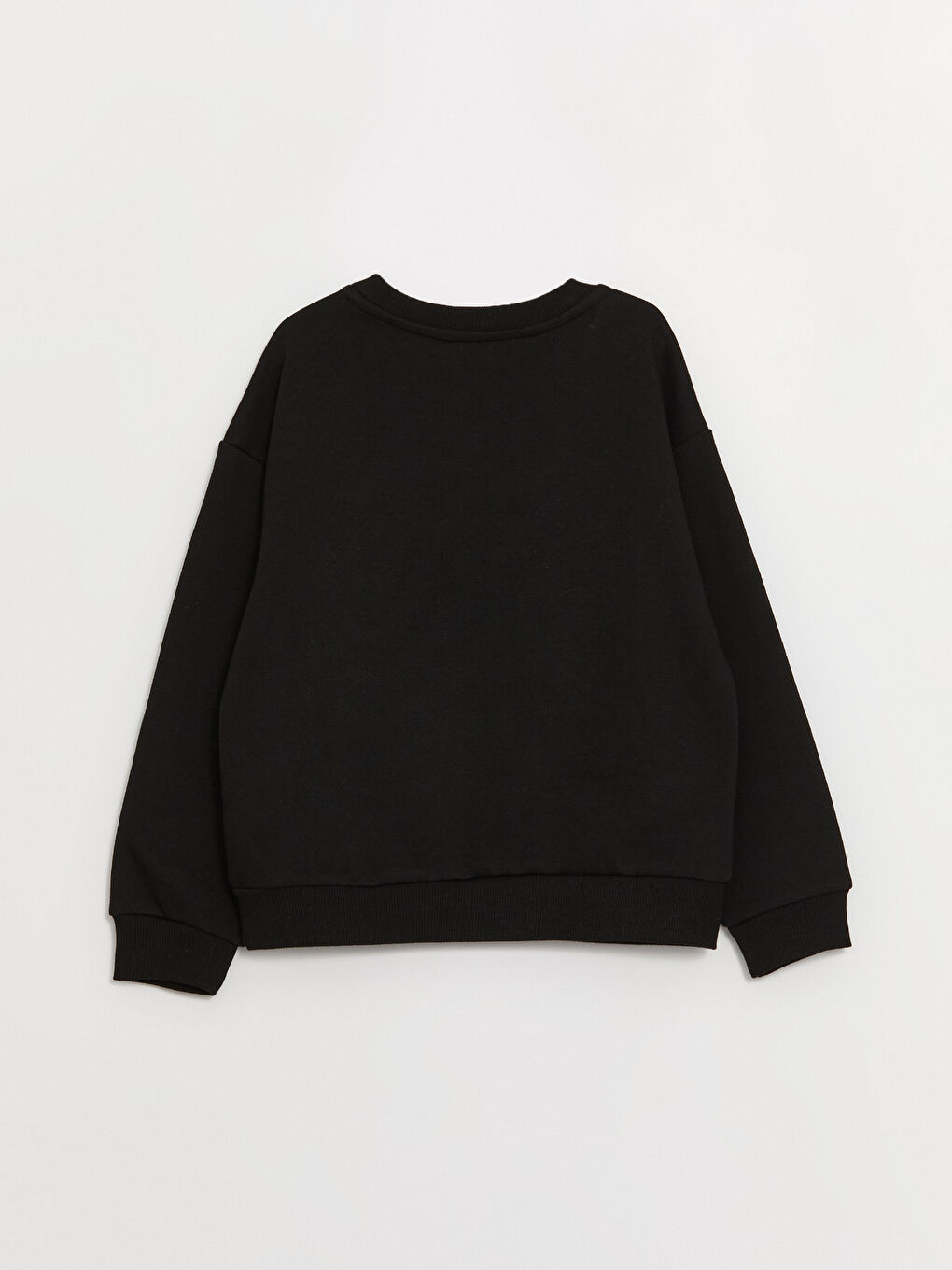 Crew Neck Printed Long Sleeve Girls' Sweatshirt-2