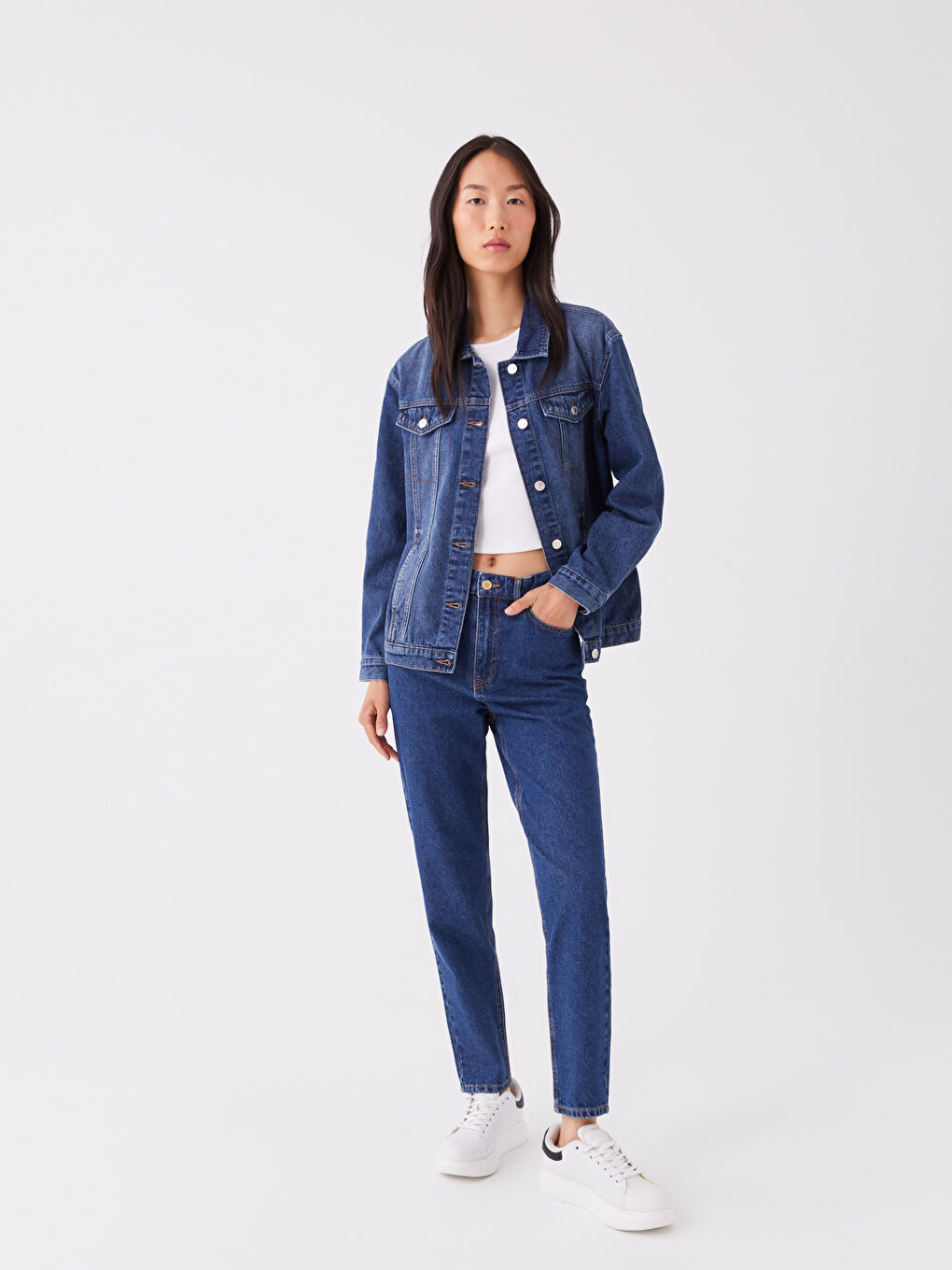 LCW Jeans Mom Fit Women's Jeans -W3AD97Z8-507