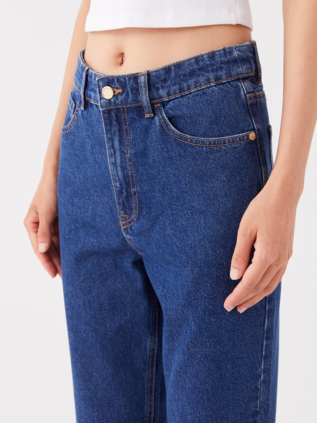 LCW Jeans Mom Fit Women's Jeans -W3AD97Z8-507