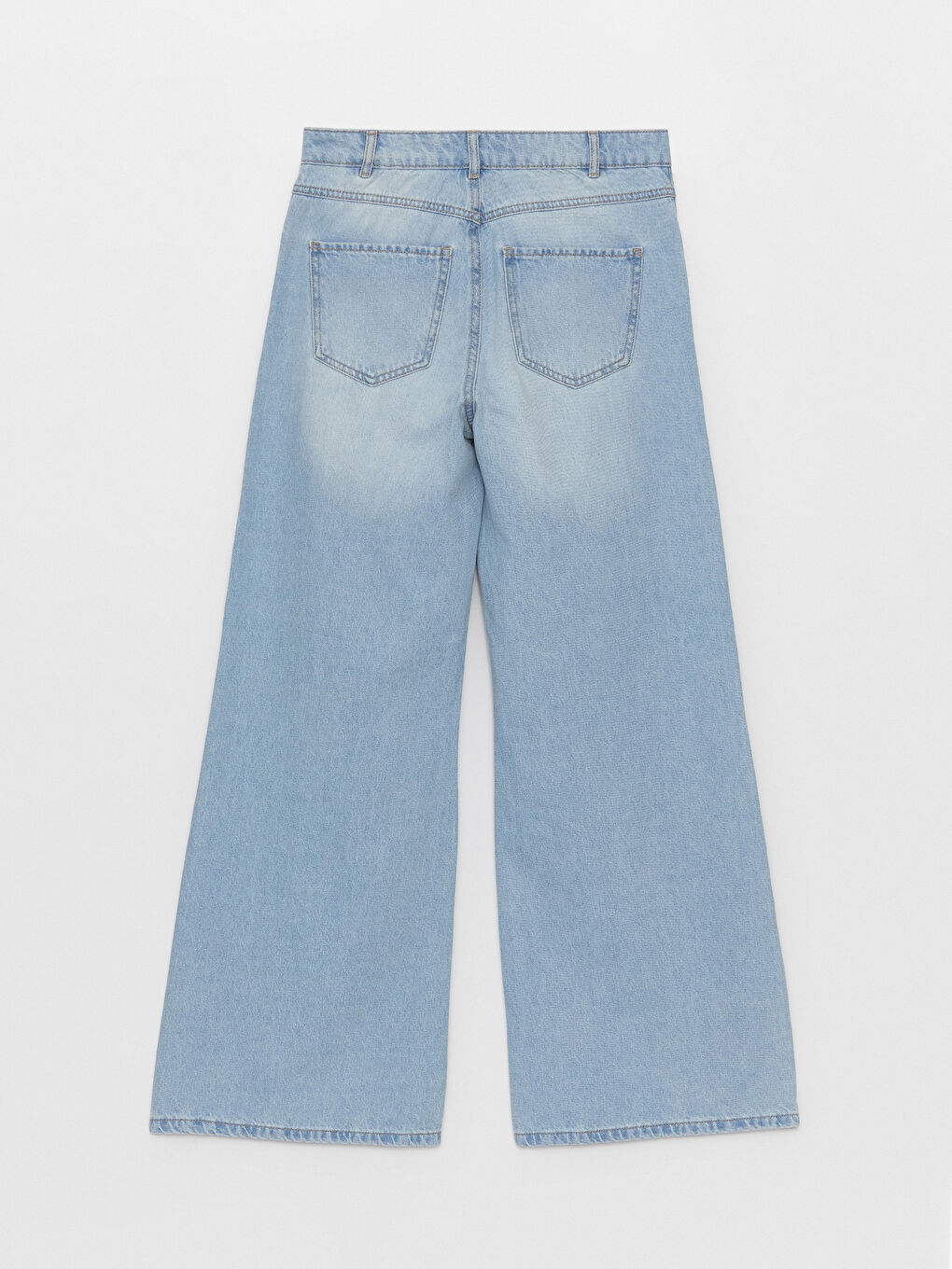 جينز نساء بخصر مرتفع وسروال واسع-5