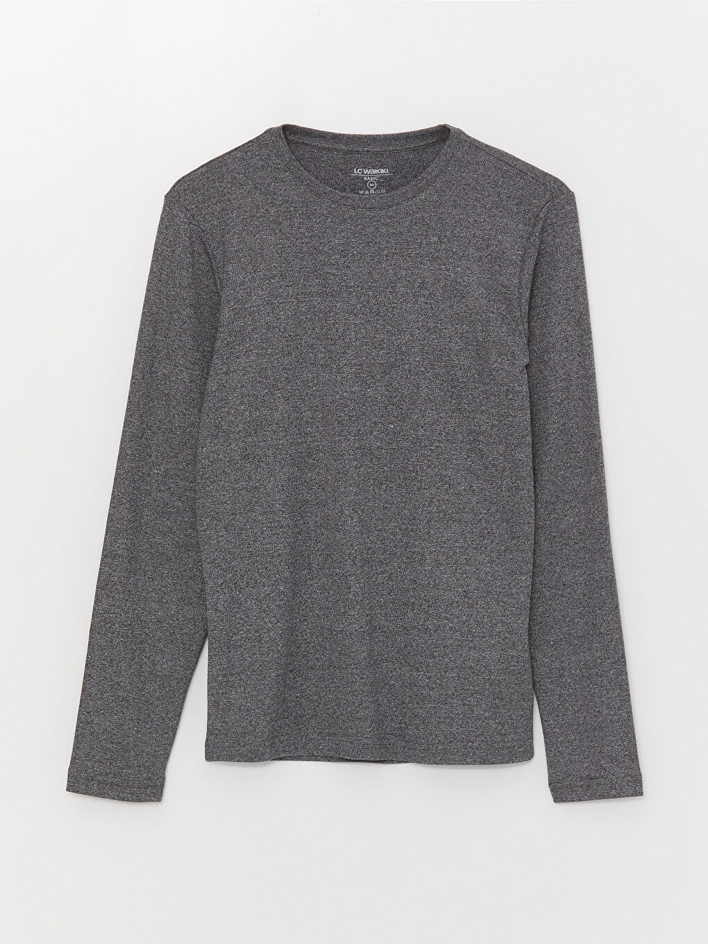 Antrasit Bisiklet Yaka Uzun Kollu Erkek Atlet-5