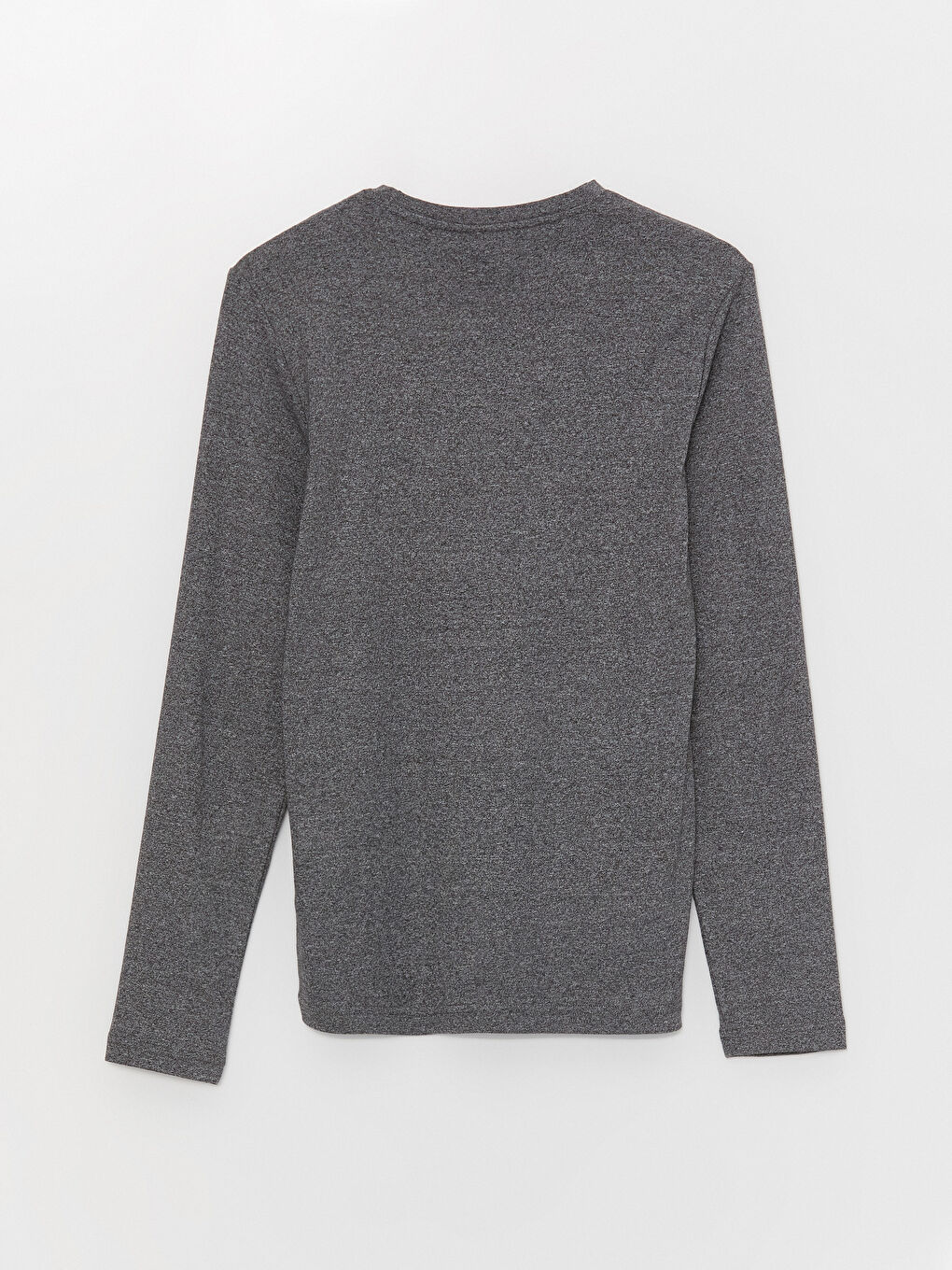 Antrasit Bisiklet Yaka Uzun Kollu Erkek Atlet-6