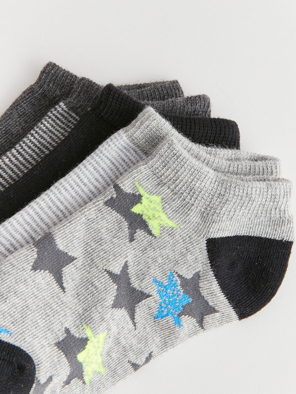 Patterned Boys Trainer Socks 5 Pack-2