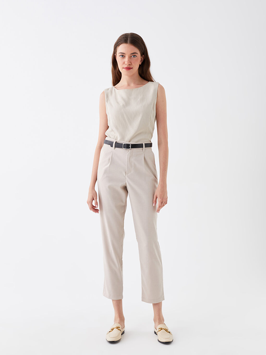 بنطلون جزر للنساء بقصة عادية-1