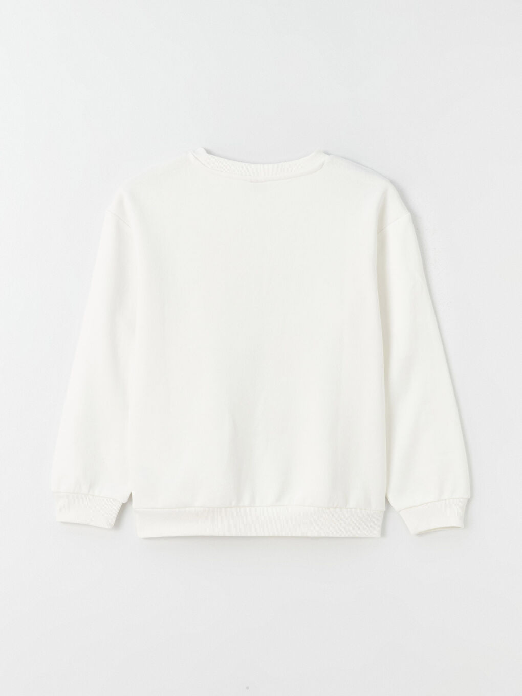 Crew Neck Printed Long Sleeve Girls' Sweatshirt-2