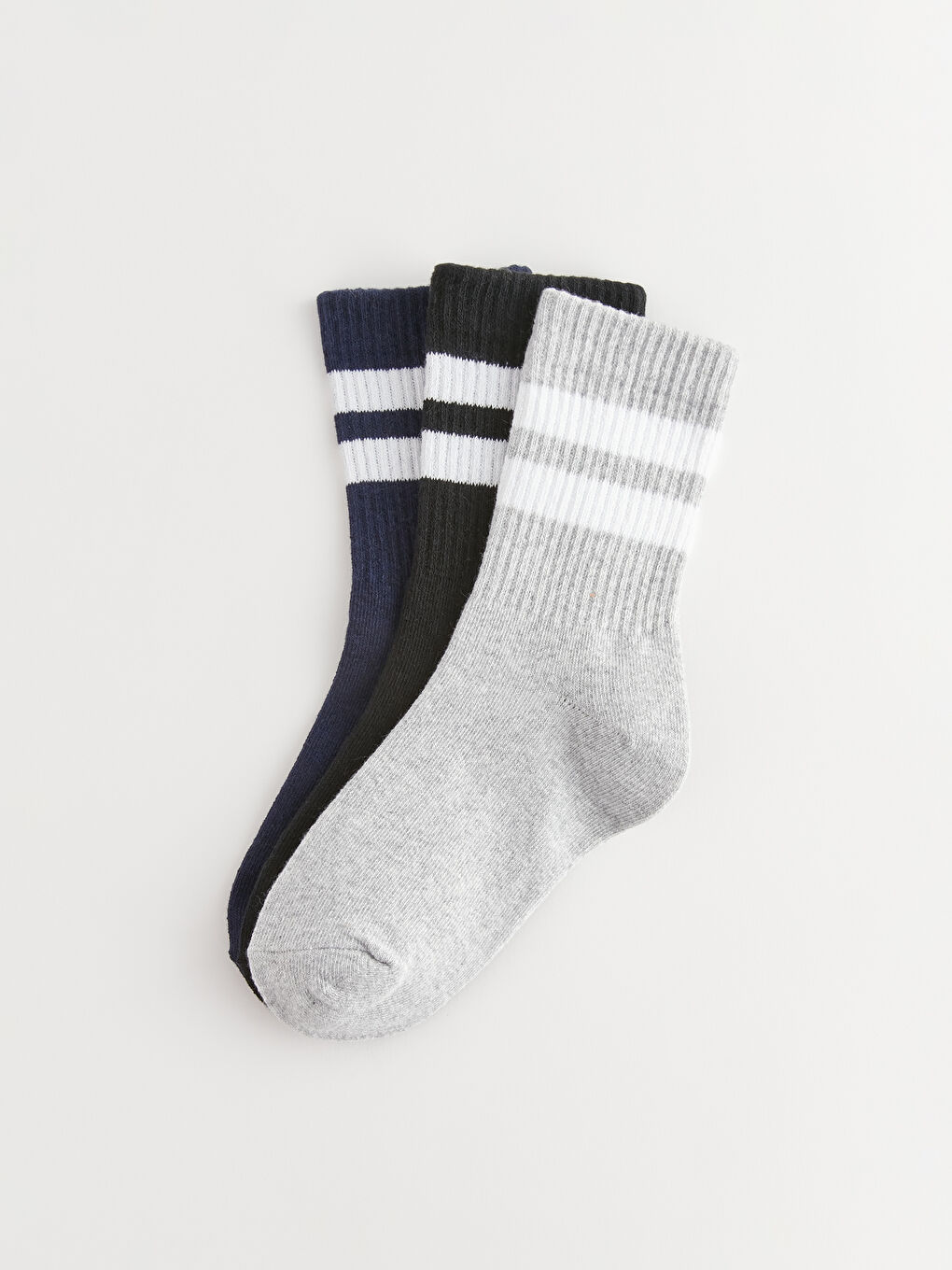 Striped Boys' Ankle Socks 3-Pack-1