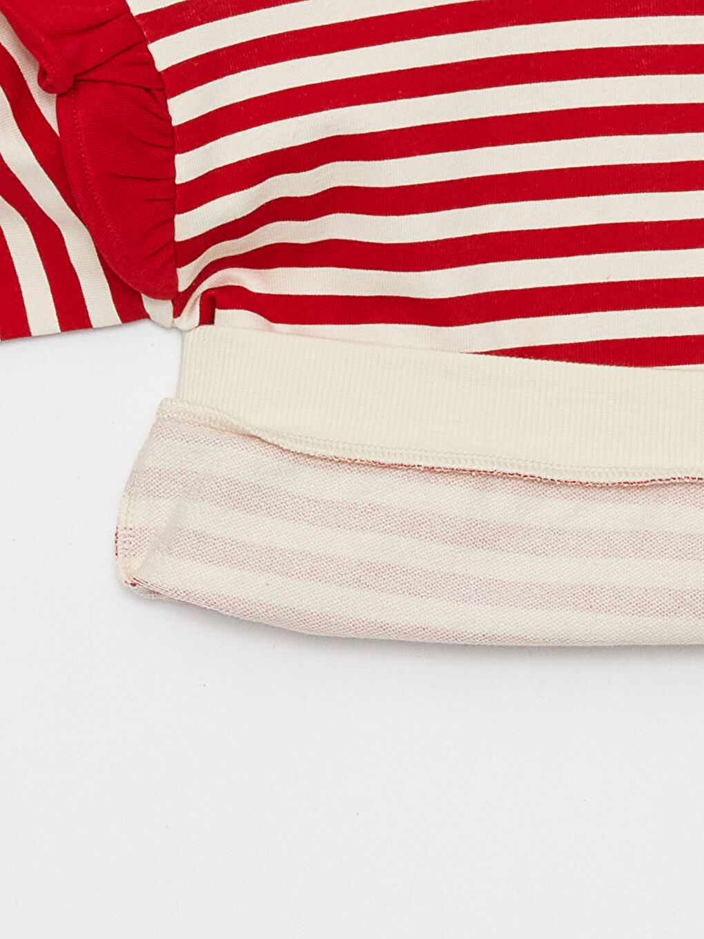 Bordo Bisiklet Yaka Kız Bebek Sweatshirt-4