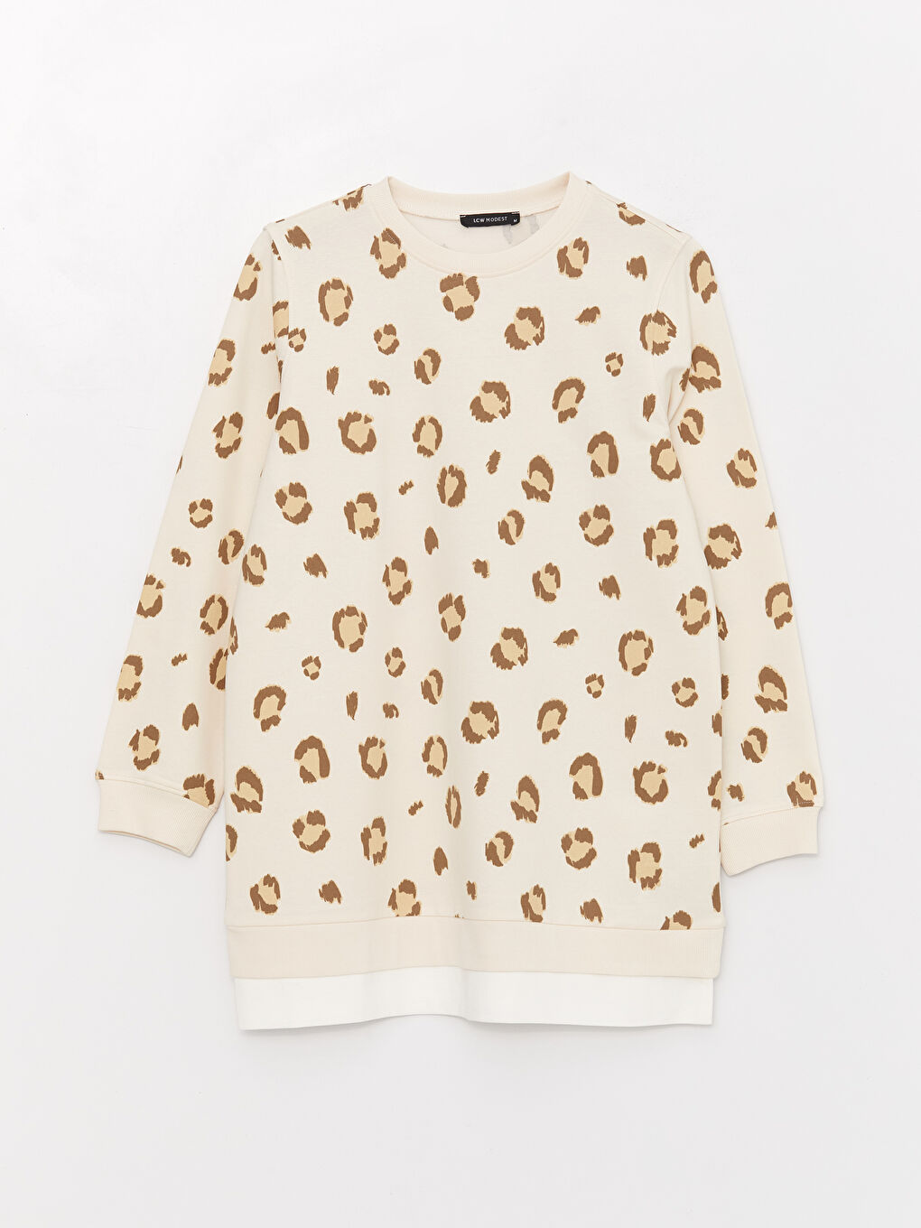 Patterned Oversize Women's Sweatshirt Tunic -W3AG86Z8-LQX
