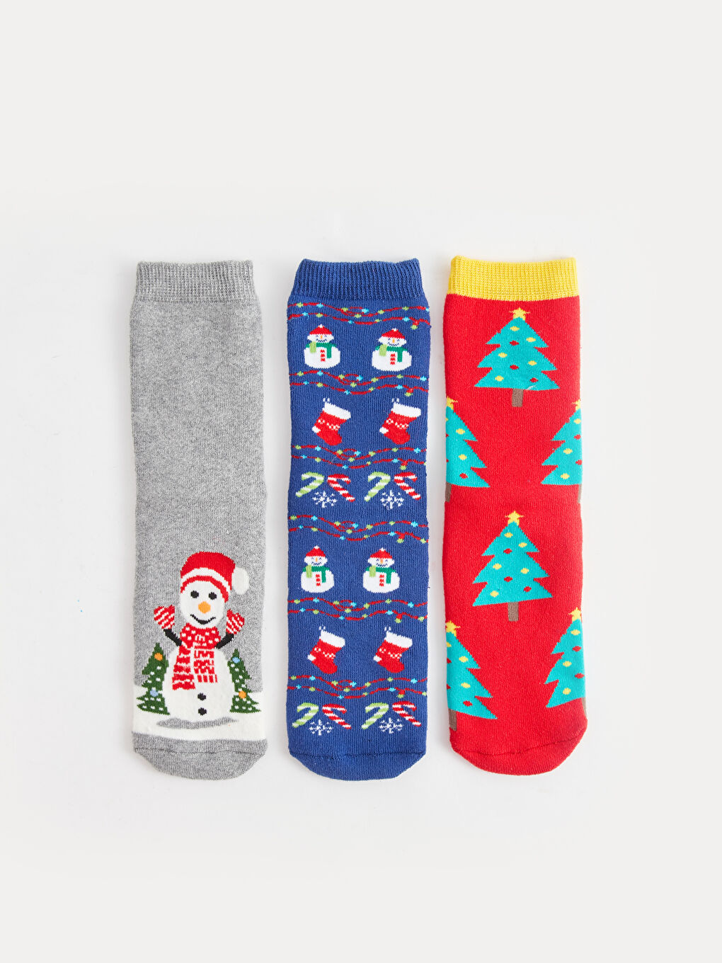 LCW Kids Weihnachtlich gestaltete Knöchelsocken für Jungen, 3er-Pack -W3AG98Z4-K00