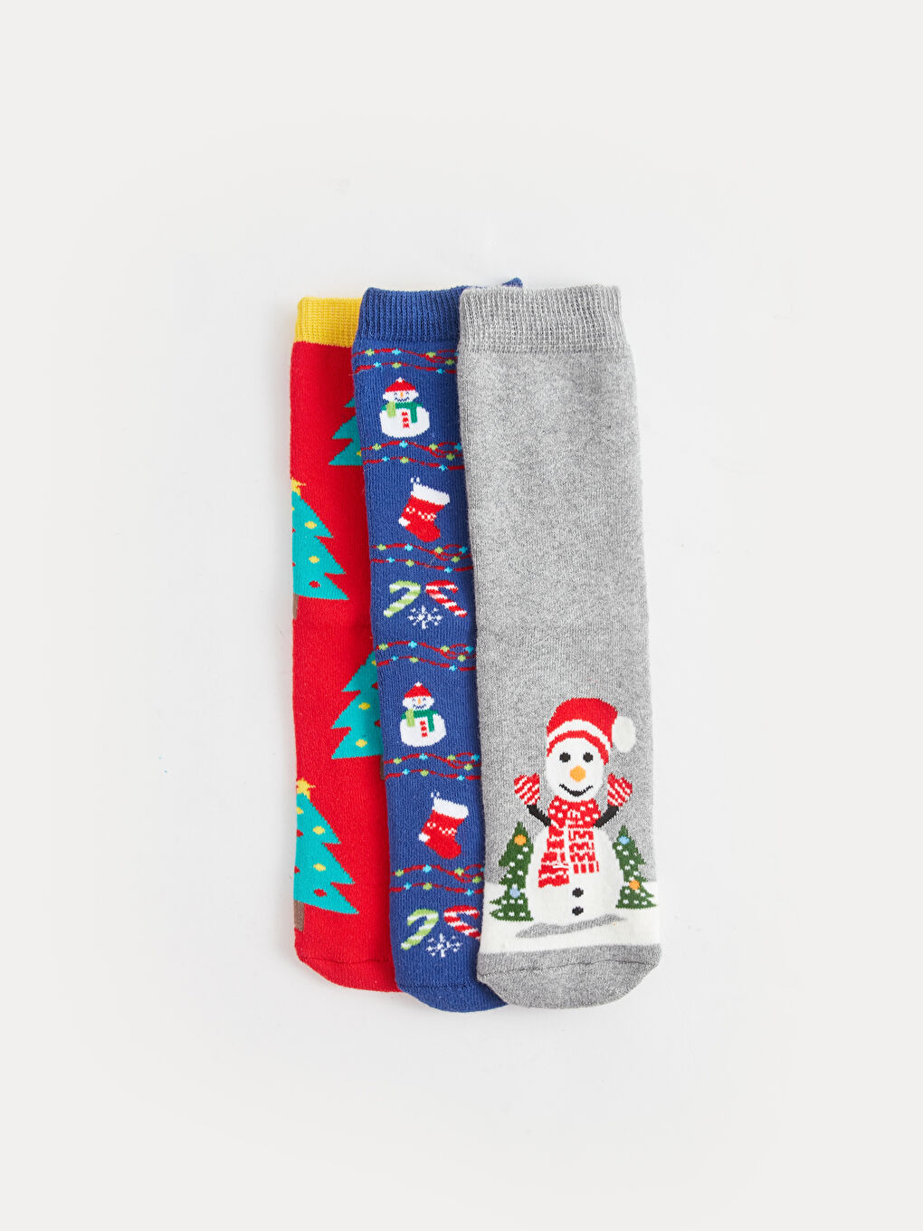 LCW Kids Weihnachtlich gestaltete Knöchelsocken für Jungen, 3er-Pack -W3AG98Z4-K00