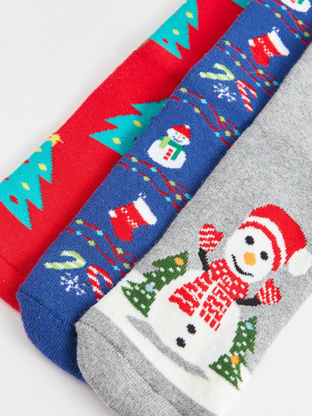 LCW Kids Weihnachtlich gestaltete Knöchelsocken für Jungen, 3er-Pack -W3AG98Z4-K00
