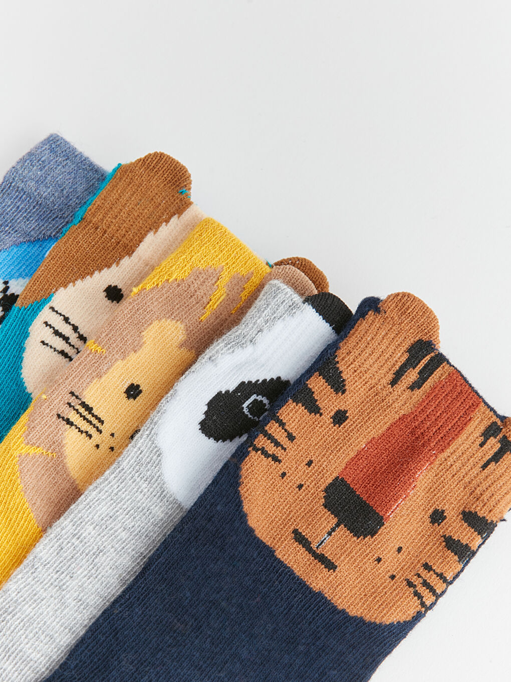 Karışık Desenli Erkek Çocuk Soket Çorap 5'li-2