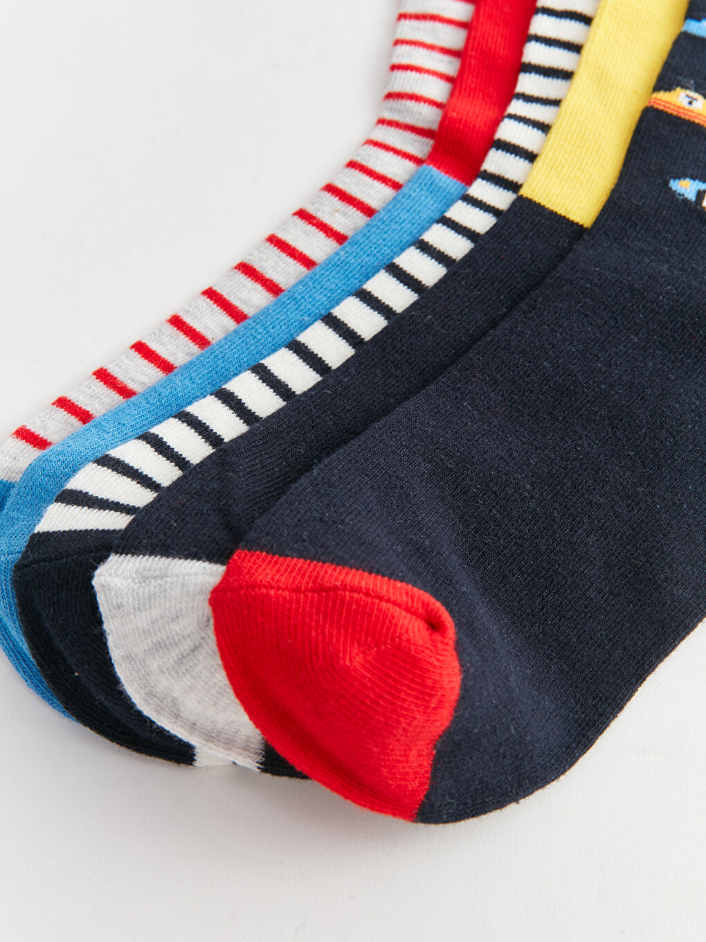 Patterned Boys' Ankle Socks 5 Pack-2