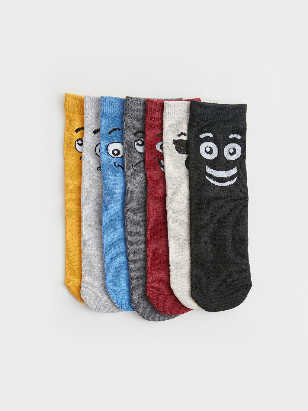 Patterned Boys' Ankle Socks 7 Pack-1