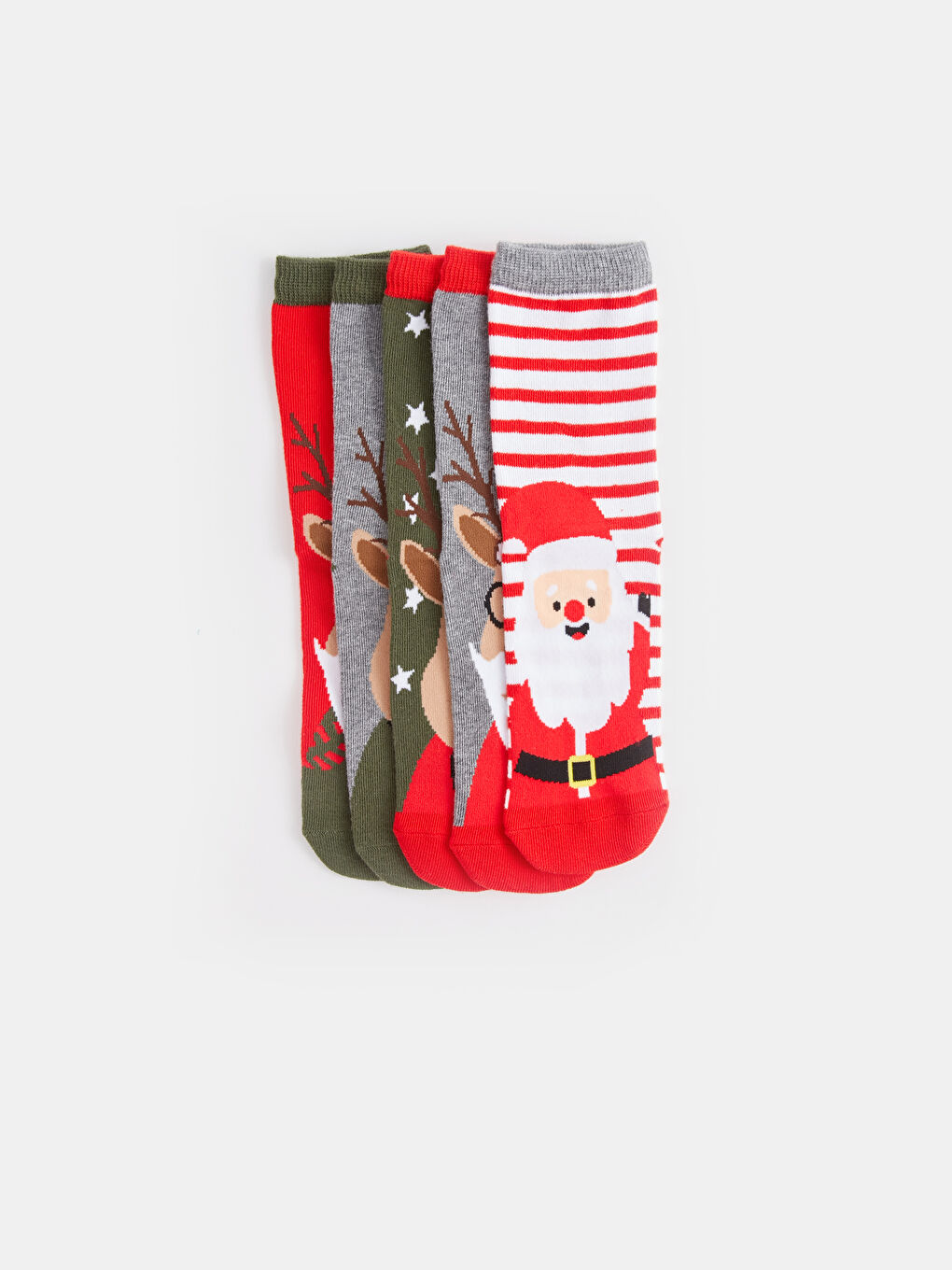 Christmas Themed Boys' Ankle Socks 5 Pack