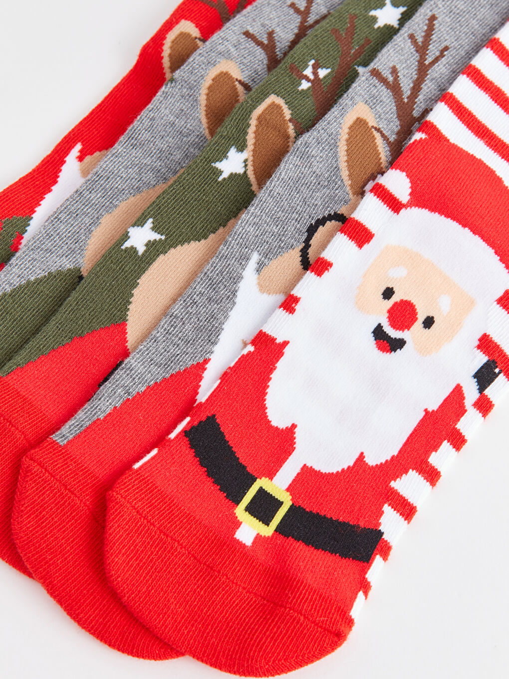 Christmas Themed Boys' Ankle Socks 5 Pack-2