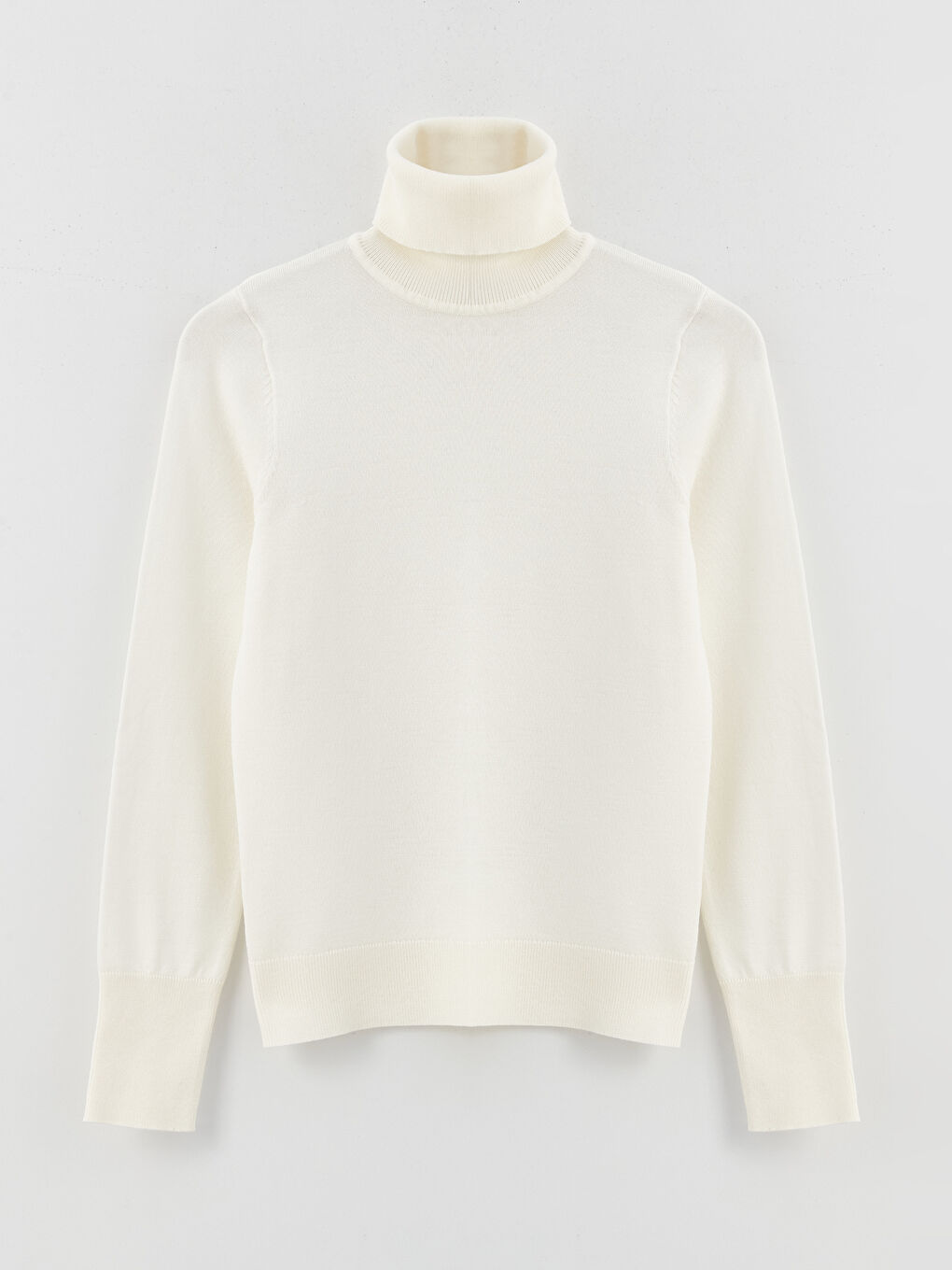 LCW Vision Turtleneck Plain Long Sleeve Women's Knitwear Sweater -W3AH75Z8-FDU