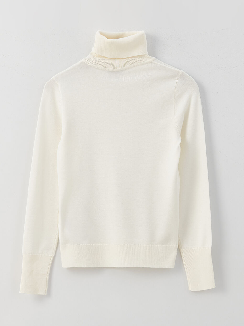 LCW Vision Turtleneck Plain Long Sleeve Women's Knitwear Sweater -W3AH75Z8-FDU