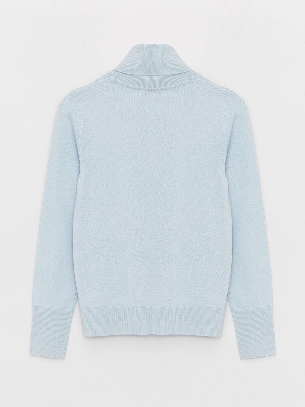 Turtleneck Plain Long Sleeve Women's Knitwear Sweater-6