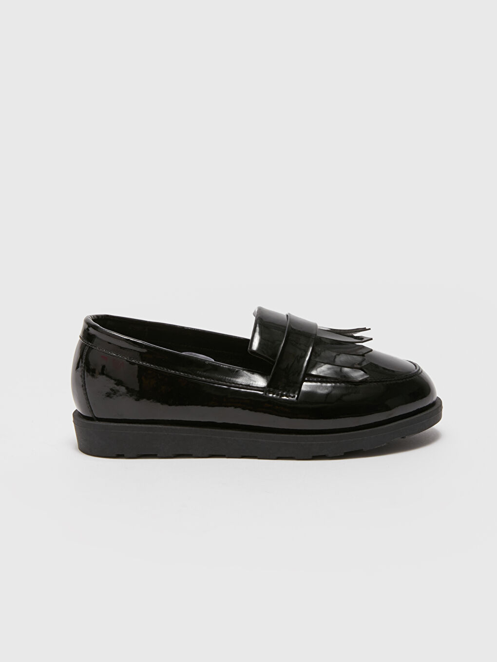 Leather Look Tassel Detailed Girls' Classic Shoes-1