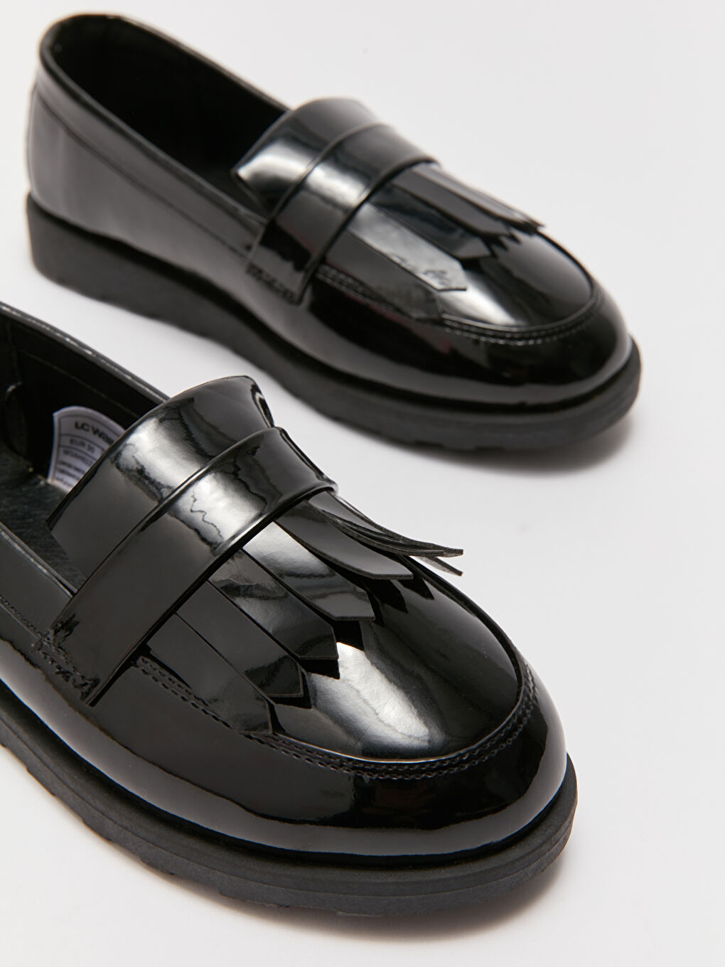 Leather Look Tassel Detailed Girls' Classic Shoes-2