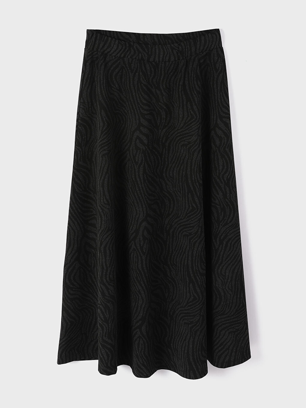 جيبة نسائية واسعة بخصر مرن ومطبوع-1