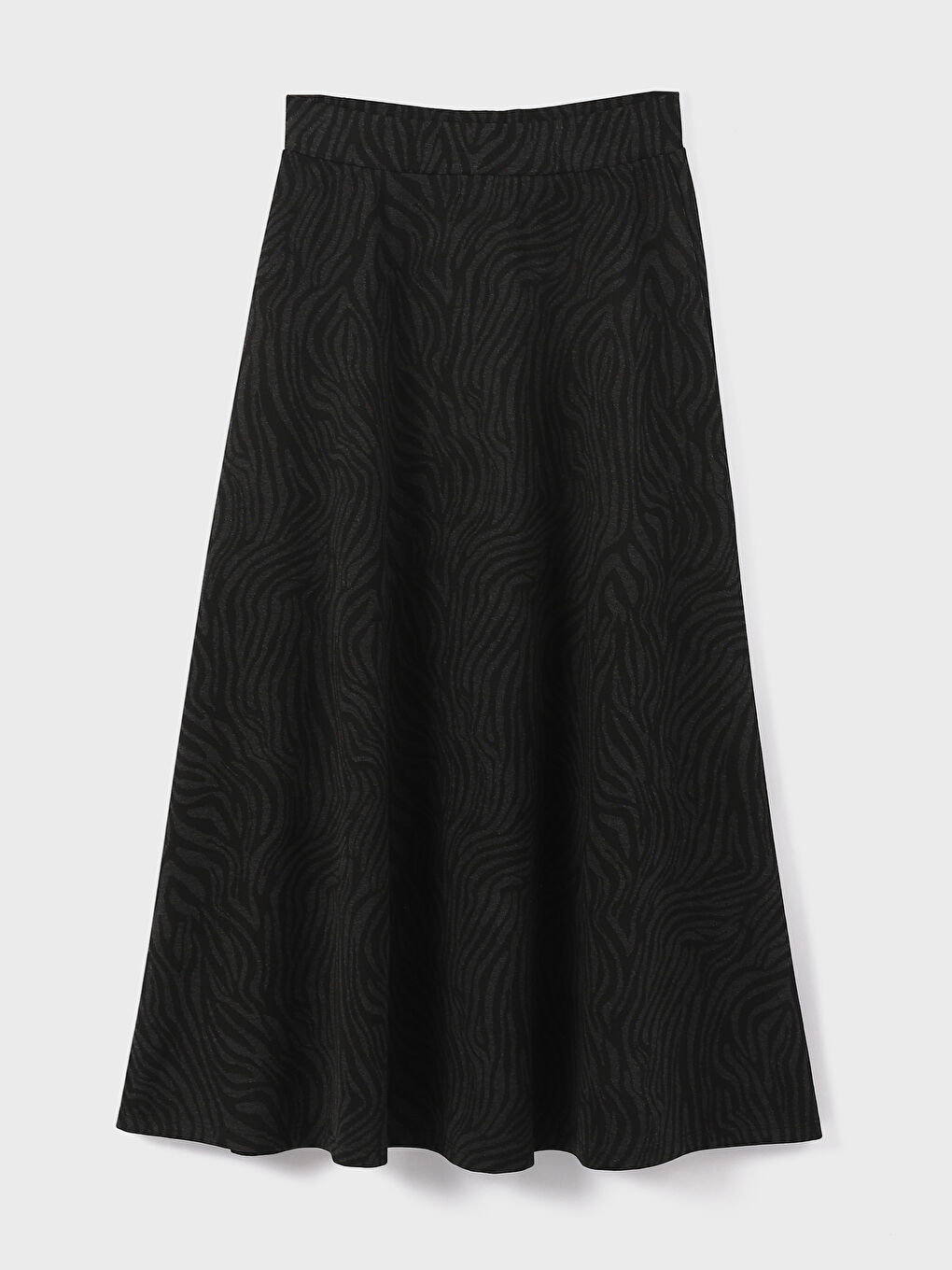 جيبة نسائية واسعة بخصر مرن ومطبوع