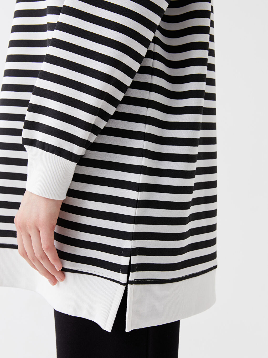 تونیکی سویتشێرتی خەتخەتی ئۆڤەرسایز بۆ ژنان-3