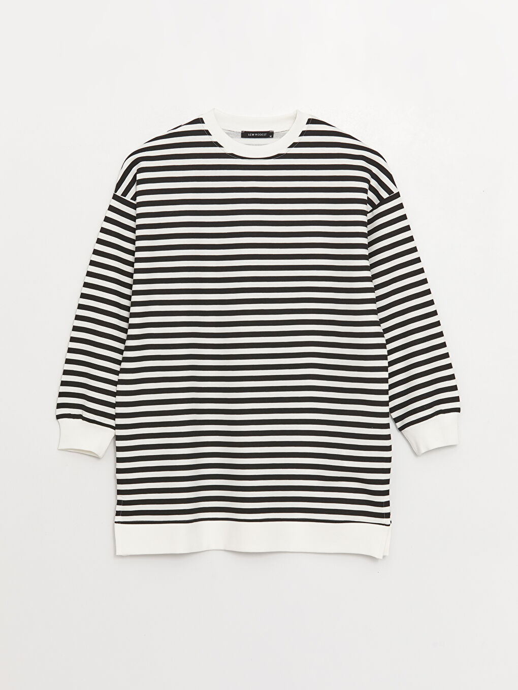 تونیکی سویتشێرتی خەتخەتی ئۆڤەرسایز بۆ ژنان-5