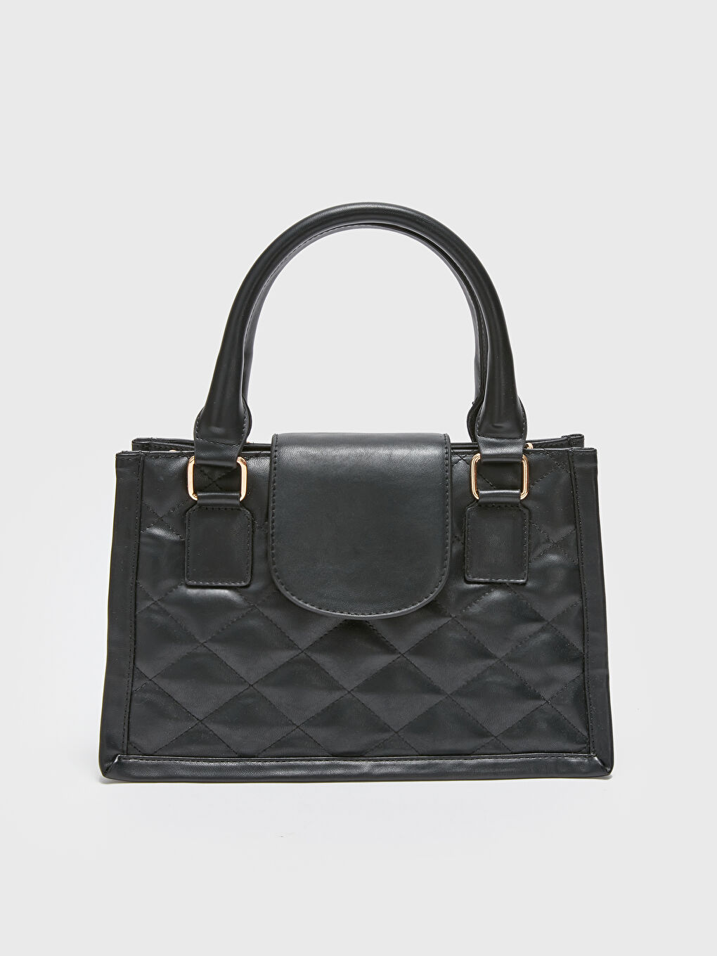 حقيبة يد مبطنة بمظهر الجلد للسيدات-3