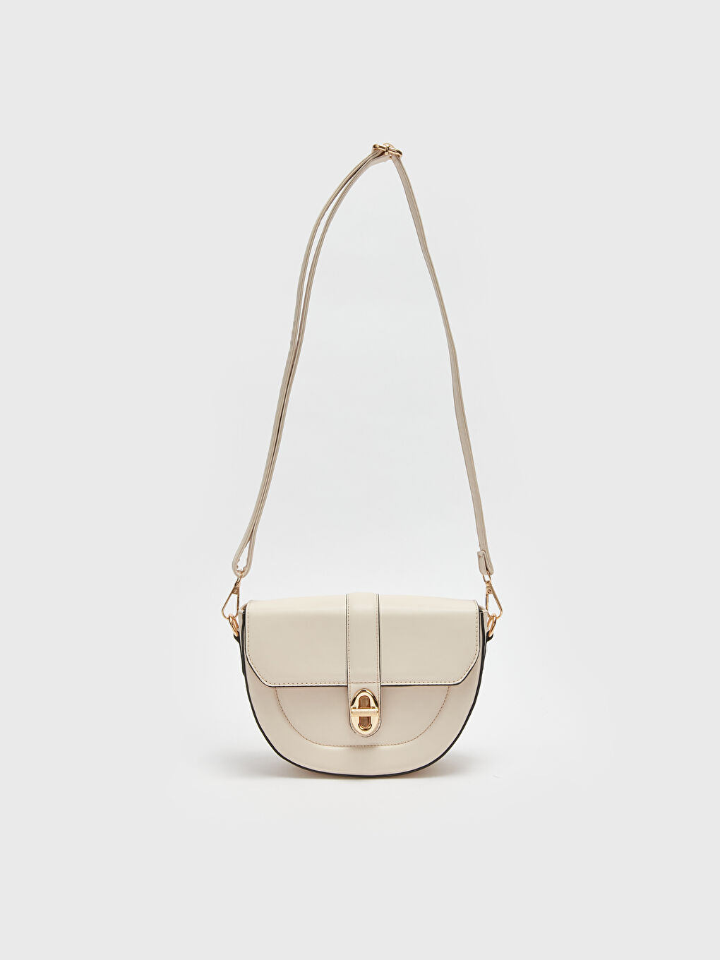 Leather Look Strappy Women Arm Bag-3