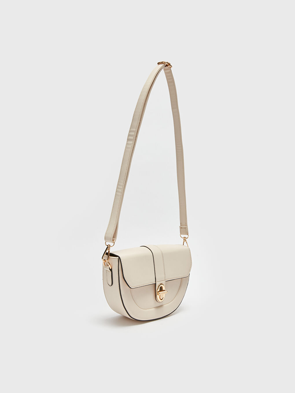 Leather Look Strappy Women Arm Bag-4