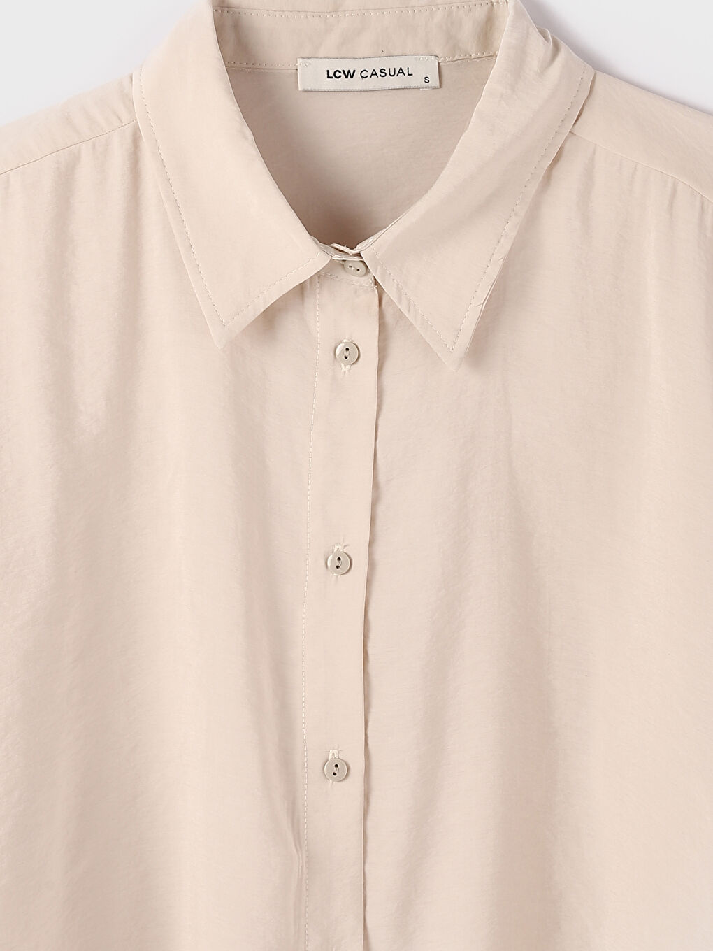 Plain Long Sleeve Women's Shirt-2