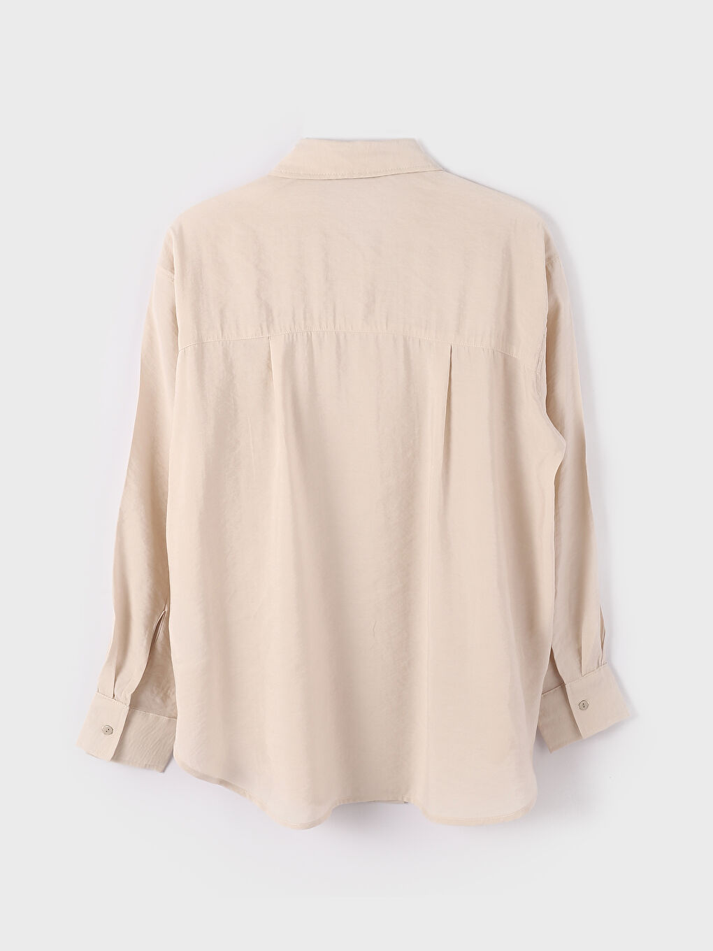 Plain Long Sleeve Women's Shirt-1
