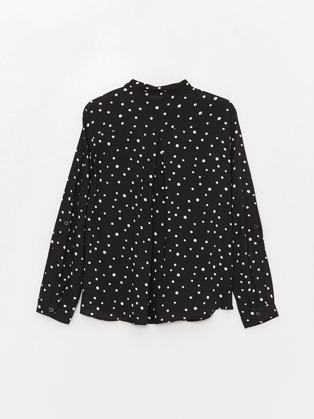 Polka Dot Long Sleeve Women's Shirt -W3AI65Z8-SW5