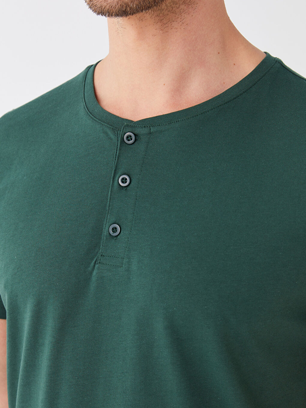 Yeşil Standart Kalıp Erkek Pijama Takımı-3