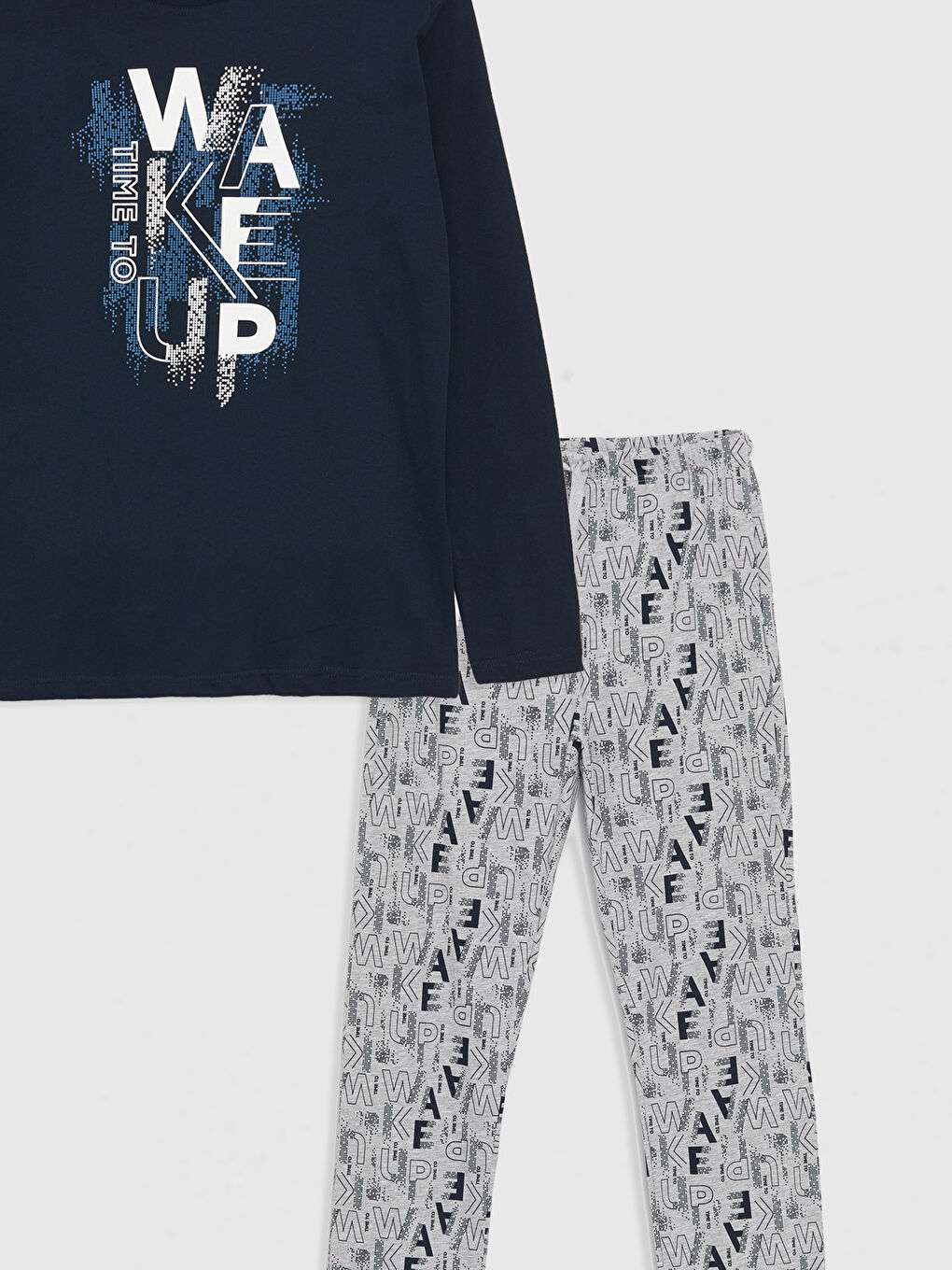 LC WAIKIKI Gri Standart Kalıp Erkek Pijama Takımı - 10