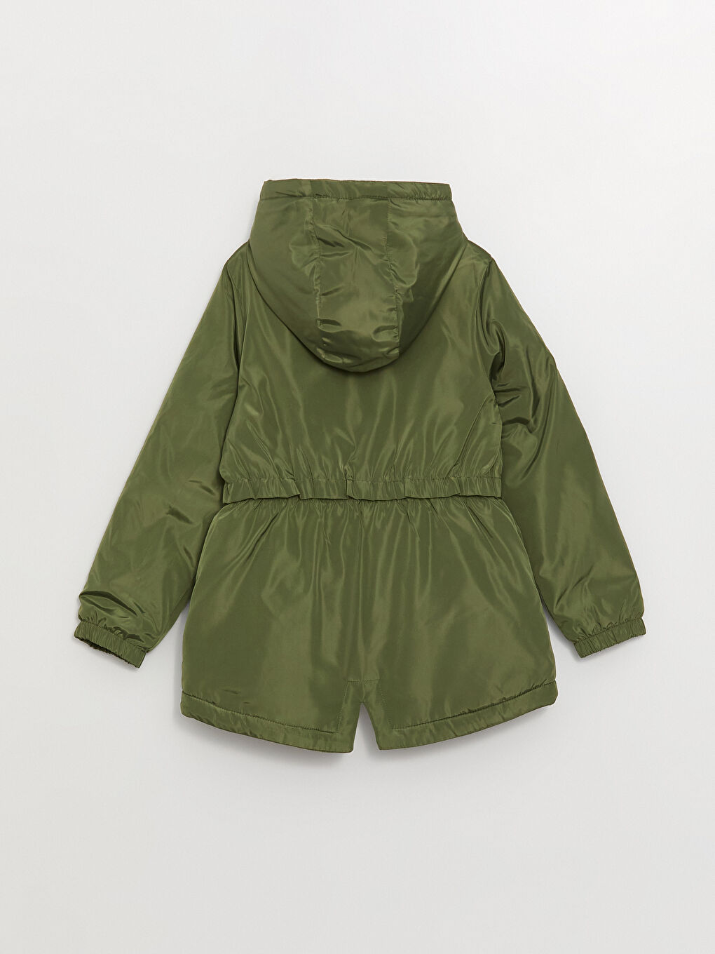 Hooded Basic Girl Coat-2