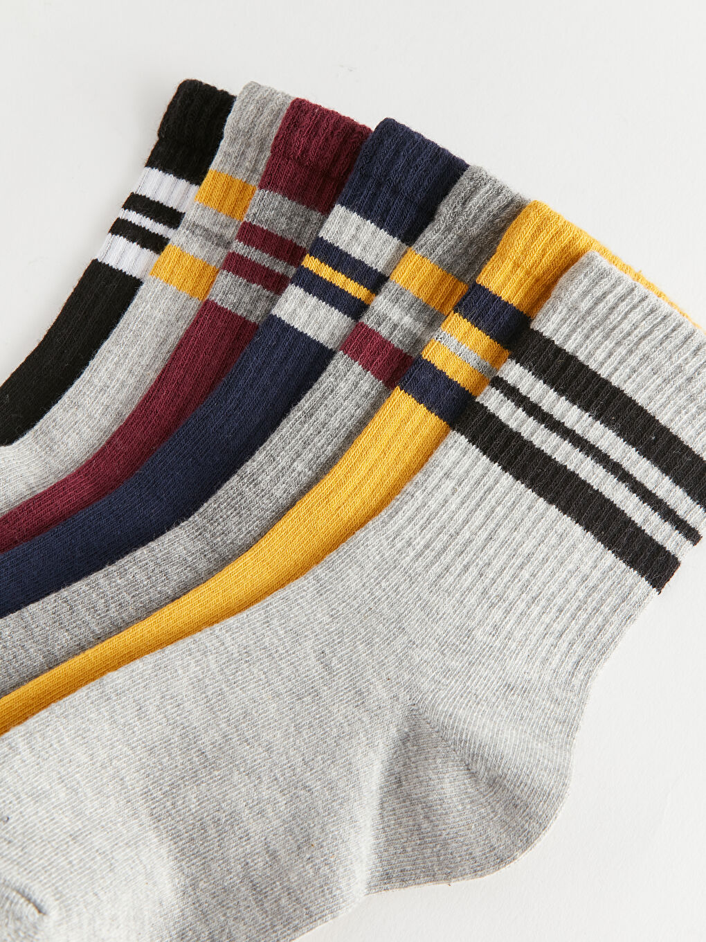 Striped Boys' Ankle Socks 7 Pack-2